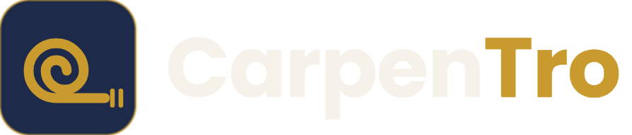 CarpenTro logo on dark background